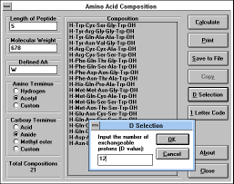 Figure 34: Screen Capture 
of D Selection Pop-up Window